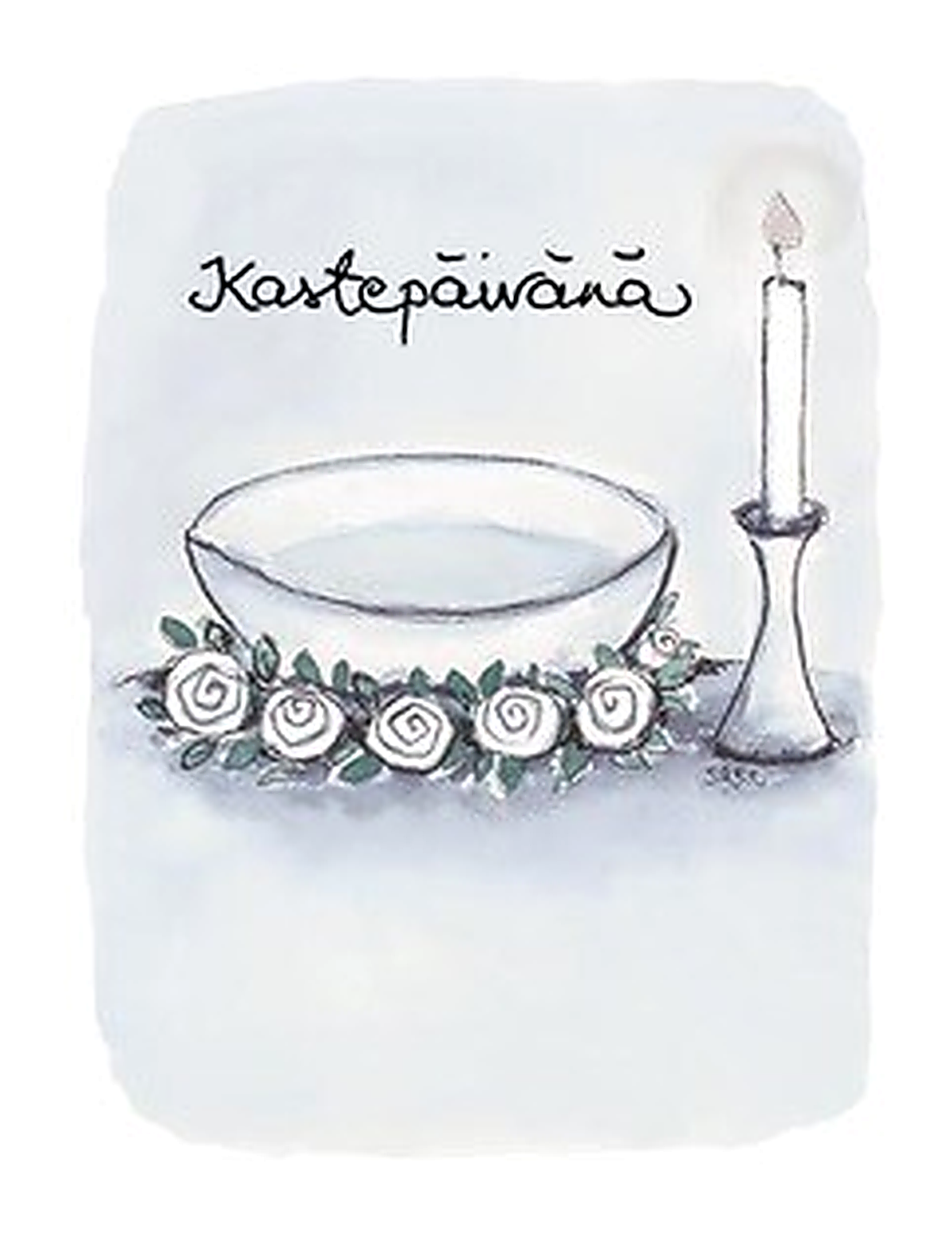 2-osainen kortti - Kastemalja