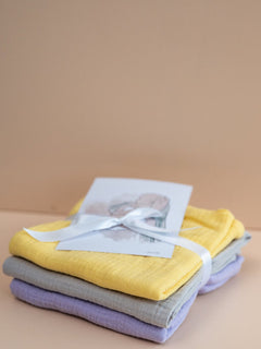 [soft yellow, light grey, light lavender]
